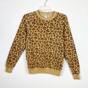 Alternative Tan & Brown Cheetah Print Sweatshirt Sweater